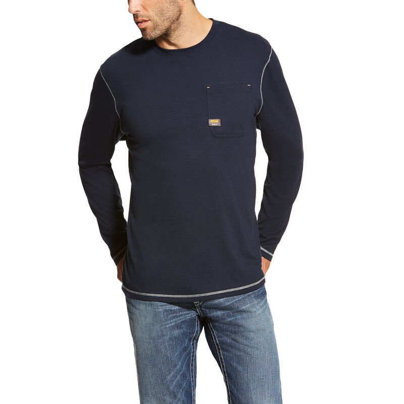 Ariat T-Shirts Herren - Rebar Workman Navy ( LCEWU-0745 )